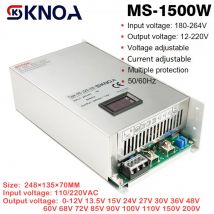 Digitalanzeige-Netzteil MS-1500W 220 V AC/DC 12 V 15 V 24 V 36 V 48 V 60 V 72 V 80 V 110 V 150 V 220 V Spannung Strom einstellbare SMPS