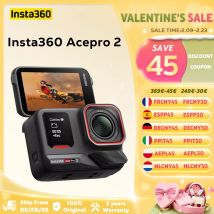 【Brand+】Insta360 Ace Pro 2 - Wodoodporna kamera sportowa 8K, zaprojektowana w współpracy z Leica, sensor 1/1.3 cala, podwójny chip AI.