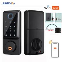 Tuya Wifi Auto Smart Riegel Schloss Fernbedienung TTlock App Fingerprint Digital Code Elektronische Riegel Schloss Mit Tür Sensor
