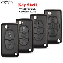 jingyuqin 2/3 przyciski do Peugeot 207 307 308 407 607 807 do Citroen C2 C3 C4 C5 C6 Automatyczne etui na kluczyk zdalny Va2/Hu83 CE0523 CE0536