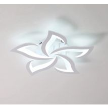 Lámpara de techo LED con diseño de flor blanca para dormitorio, sala de estar, comedor, baño, cocina, pasillo, blanco frío, 6500K