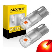 AUXITO 2x T10 LED Red Yellow Canbus Car Lights Bulbs W5W 168 194 LED White 3030SMD Interior Lighting Side Dome Mirror Trunk Lamp