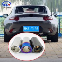 accessoir de muffler end pipe exhaust for car tip Stainless Steel Tail decoration Tailpipe For mazda mx5 2015-2023 MX-5 Miata