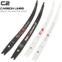 NIKA ARCHERY C2 Recurve Bogen Gliedmaßen Carbon Fiber Serie 12LBS-50LBS ILF Schnittstelle Wettbewerbsbogen Bogenschießen Schießen Zubehör