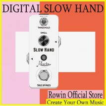 Rowin LEF-3805 Pedale effetti per chitarra digitale a mano lenta elettrico con ingranaggio lento Ture Bypass Mini Size True Bypass Custodia completamente in metallo