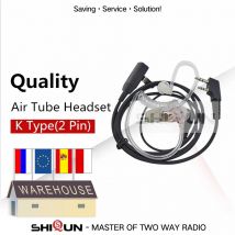 Quansheng UV-K5 Walkie Talkie Headset z mikrofonem 2-pinowa akustyczna słuchawka douszna UV-5R