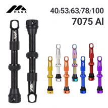 MANA 1Pair Valvola Presta per bicicletta 40/53/63/78/100mm 7075 Lega di alluminio per Tubeless Road/MTB/Grovalvola per bici da ghiaia-ELITEWHEELS