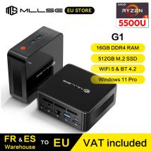 MLLSE G1 Mini PC AMD Ryzen5 5500U procesador 16GB DDR4 512GB SSD WiFi-5 BT4.2 Win11 Pro Mini ordenador para juegos y trabajo