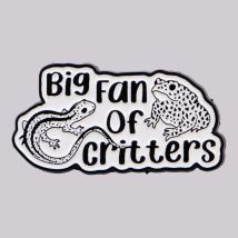 Big Fan of Critters Enamel Pin Cute Animal Brooches Lapel Pins Badge on Backpack Clothing Accessories Nature Enthusiasts Gift
