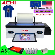 Stampante ACHI A3 DTF R1390 A3 T-shirt Printier ROLL Stampante per pellicole di trasferimento DTF con forno DTF per vestiti T-shirt in tessuto EU STOCK