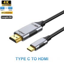 4K 60Hz USB C to HDMI Cable Type C Adapter HDTV Converter Cable for iPhone 15 TV Converter MacBook Air iPad Samsung Laptop