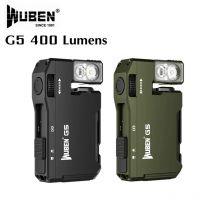 WUBEN G5 EDC Linterna 400 Lúmenes Mini Luz de Bolsillo Portátil Antorcha Impermeable 180 °   Cabezal giratorio con cola magnética para exteriores
