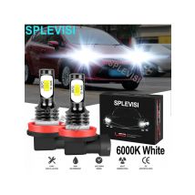 2x70W White Car LED Headlight Low Beam Bulbs 6000K For Ford Fiesta 2011-2013 Ford Fusion 2017-20 Ford Ranger PX2 XL XLT 2015-18