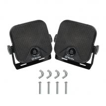 Herdio 10,2 cm robuste wasserdichte Boots-Marine-Box-Außenlautsprecher, oberflächenmontiert für Kompaktlader, ATV, UTV, RZR, Golfwagen, Boot
