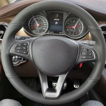 Microfiber Leather Car Steering Wheel Cover For Mercedes Benz W176 W246 W205 C117 C218 X218 W213 X156 X253 W166 X166 EQV W447