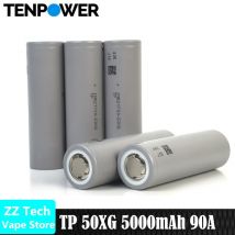 1-24pcs 140A Pluse Discharge Grade A TENPWOER TP 50XG INR21700-50 XG 5000mAh 90A 3.7V Rechargable Li ion Cell Battery High Rate