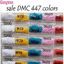 Volle runde/quadratische Bohrer Großhandel DMC 447 Farben Diamant Strass, Diamant Malerei Verkauf voller Stein Kristall Perlen Zubehör
