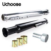 540mm Motorrad Retro Schwanz Auspuffrohr Schalldämpfer Schalldämpfer Für ADNOH AHAMAY IKUZUS Cafe Racer Bobber Chopper Custom Roman