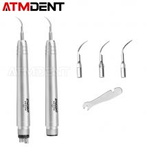 Dental Ultrasonic Air Scaler with 3 Tips Tooth Calculus Remover Cleaning Tool Handpiece Whiten Tooth Cleaner Dentist Lab