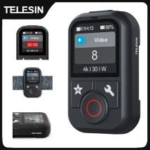 TELESIN Wasserdichte Bluetooth-Fernbedienung für GoPro Hero 13 12 11 10 9 8 Max mit Handschlaufe für Action-Kamera-Zubehör