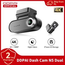 DDPAI N5 Dual Dash Cam Vorne und Hinten 4K Ultra HD Auto DVR AI Basis Radar NightVIS ADAS GPS Auto Aufnahme Dash Kamera