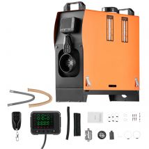 SucceBuy 8KW Diesel Air Heater DC12-24V Parking Heater z pilotem, cyfrowym wyświetlaczem, niskim poziomem hałasu i głosową komunikacją dla kamperów