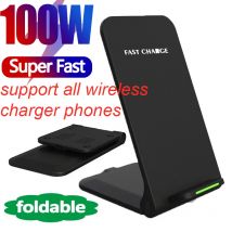 100W NUOVO QI caricatore wireless supporto pieghevole supporto del telefono per iphone 16 13 14 15 Pro XR XS 8 Samsung S22 S21 S20 S9 xiaomi huawei
