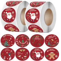 500 Stücke Frohe Weihnachten Aufkleber Weihnachten Thema Siegel Etiketten Aufkleber Für DIY Geschenk Backpaket Umschlag Schreibwaren Dekor 2025