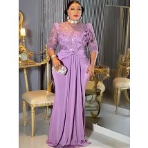 Plus Size Afrikanische Partykleider für Frauen Dashiki Pailletten Sexy Bodycon Langes Kleid Elegante Outfits Muslimische Hochzeit Abendkleider