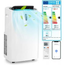 Condizionatore mobile da 16000 BTU con tubo di scarico, condizionatore d'aria 5 in 1, scaldabagno da 4700 W, con modalità sospensione, riscaldamento e raffreddamento