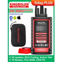 [ All Digital SN] KINGBOLEN Ediag plus CAN FD protocol All System Car diagnostic tools ECU coding Active Test OBD2 scanner