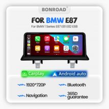 BONROAD Wireless CarPlay Andorid Auto Autoradio Touch Screen Per BMW Serie 1 E87 E81 E82 E88 Lettore Multimediale di Navigazione GPS