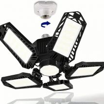 Żarówki garażowe LED 45W 60W 80W10000LM Super jasne oświetlenie garażu Oświetlenie sklepu LED z regulowanymi panelami, gniazdo śrubowe E27