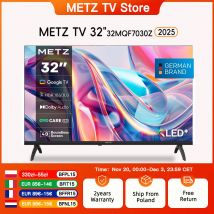 Metz QLED TV 32" 40" Inch Smart LED Television Google Tele HDR 10 Dolby Audio Bluetooth 5.1 EyeCare Tuner 2025 32MQF7030Z