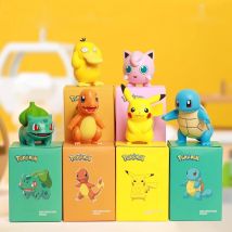 Kawaii pokemon anime action figuren pikachu spielzeug modell charm ander psyduck squirtle jigglypuff bulbasaur sammeln puppen kinder geschenke