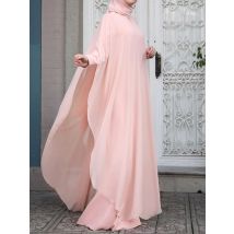 Zanzea Mode Sommer lange Sommerkleid Ramadan Hijab Vestido 2 stücke Frauen Langarm Kleid Party muslimischen Kaftan Abaya Maxi Kleider