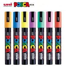 Uni Posca Marker, farba akrylowa Farba akrylowa Marcadores PC-1M 3M 5M Pełnokolorowe artykuły