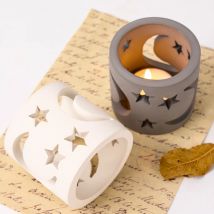 Runde Kerzenständer Silikonform DIY Stern Mond Teelicht Kerzenhalter Handwerk Geschenkherstellung Gips Harz Gussformen Home Decor
