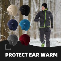 WRELS Winter-Ohrwärmer, Sport-Stirnband, für Herren und Damen, Fleece, dehnbar, Thermo-Ohrenschützer für Workout, Laufen, Wandern, Skifahren, Radfahren, Joggen