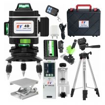 Kaitian 360 treppiede di livello Laser Green Beam Cross 16 linee 4D batteria autolivellante ricevitore di livello Laser Nivel verticale e orizzontale