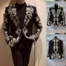 Abito da uomo da sposa ricamato Nuovi arrivi Cappotto di moda Pantalone Bello business formale Smoking da sposo Abiti da festa Taglia personalizzata