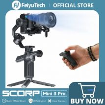 FeiyuTech SCORP Mini 3 Pro Gimbal 3 in 1 per mirrorless, action cam e smartphone con tracciamento AI, carico da 2 kg, batteria da 14 ore