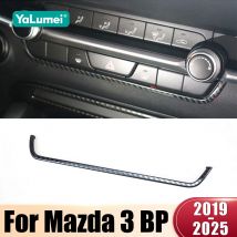Acciaio Auto Condizionatore di Controllo Centrale Trim Strisce Luminose Telaio di Copertura Trim Per Mazda 3 BP 2019 2020 2021 2022 2023 2024 2025
