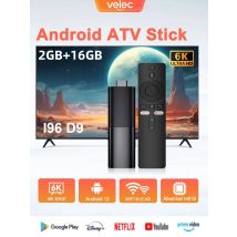 Velec Smart TV Stick Android 12 Allwinner H618 6k BT Voice Remote Control Portable Media Player for NETFLIX Youtube Google