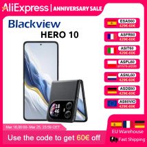 Blackview HERO 10 Smartphone 6,9" AMOLED faltbarer Bildschirm 12 GB 256 GB MTK Helio G99 108 MP Kamera 45 W Smartphone aufladen schwarz
