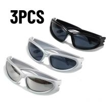 2/3pcs Fashionable Men and Women Sunglasses High-end Y2K Square Bicycle Glasses Resistant Sunglasses Outdoor Hiking UV400