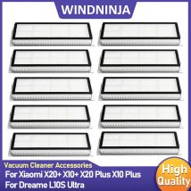 Waschbarer Filter-Ersatzteil für Xiaomi X20+ X10+ X20 Plus X10 Plus für Dreame Robot Vacuum L10s Ultra Staubbox-Zubehör