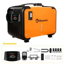 Sunster 8KW Diesel Air Heater 12V All in One Car Heater with Silencer Remote Control for Car Truck Boat RV Parking Diesel Heater