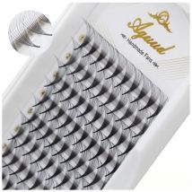 AGUUD Sharp Slim Narrow Base Vorgefertigte Fächer Wimpernverlängerung 5D 6D 8D 10D 12D 14D Thin Pointy Stem Lash Vorgefertigte Volumenfächer