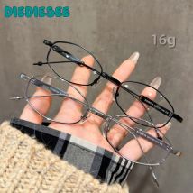 DIEDIESEE Anti-Blaulicht-Prisma-Augenrahmen, ultraleicht, reines Titan, optischer verschreibungspflichtiger Augenrahmen für Herren und Damen, M218